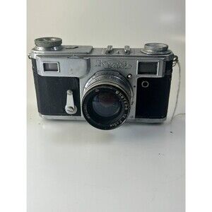 UNTESTED AS IS Kiev 4AM Russian Contax-Mount Rangefinder w/ Jupiter-8M 50mm f/2